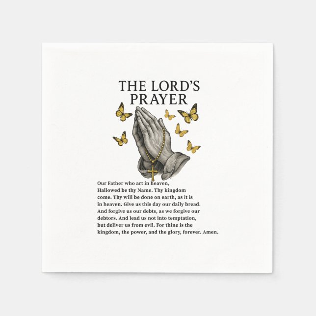 The Lord's Prayer Pappersservett (Framsidan)