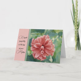 The Loss of a Mother - Sympathy Card Kort