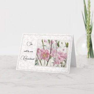 The Loss of a Woman/Girl - Sympathy Kort