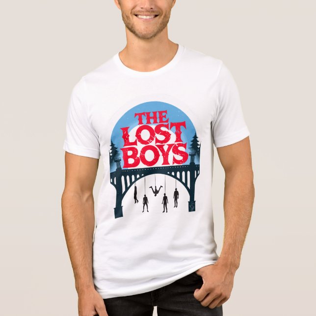 The Lost Boys Retro Vampire Trestle Bridge Scen T Shirt (Framsida)