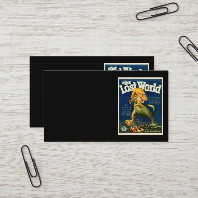 The Lost World Business Card Visitkort (Fram/Back In Situ)