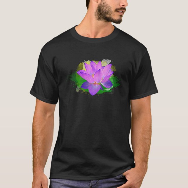 The Lotus Of Life Spiritual Yoga NAMASTE APPAREL T Shirt (Framsida)