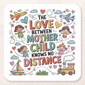 The Love Between Mother And Child Underlägg Papper Kvadrat