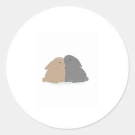 The Love Bunnies! Runt Klistermärke