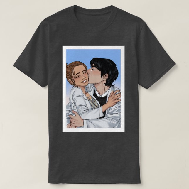 The Love Hypothesis Olive and Adam T Shirt (Design framsida)