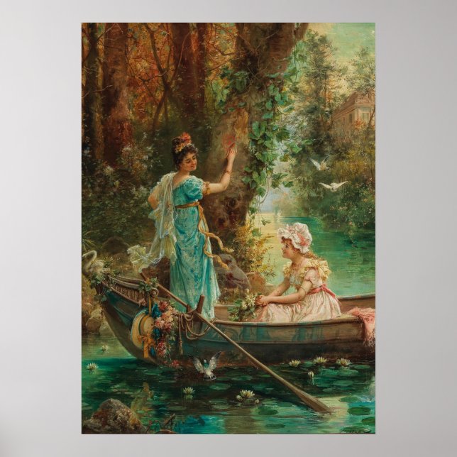 The Love Message by Hans Zatzka - poster (Framsidan)