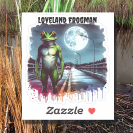 The Loveland Frogman | Ohio Kryptid Klistermärken