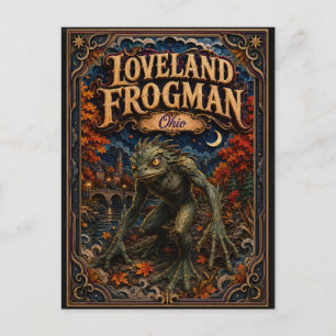 The Loveland Frogman Ohio Popcut Legends Vykort