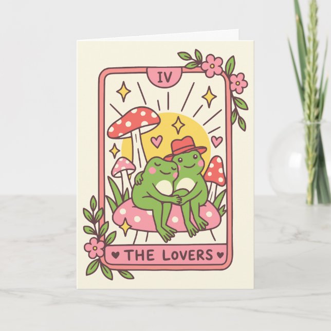 The Lovers Groda Tarotkort Kort (Framsida)