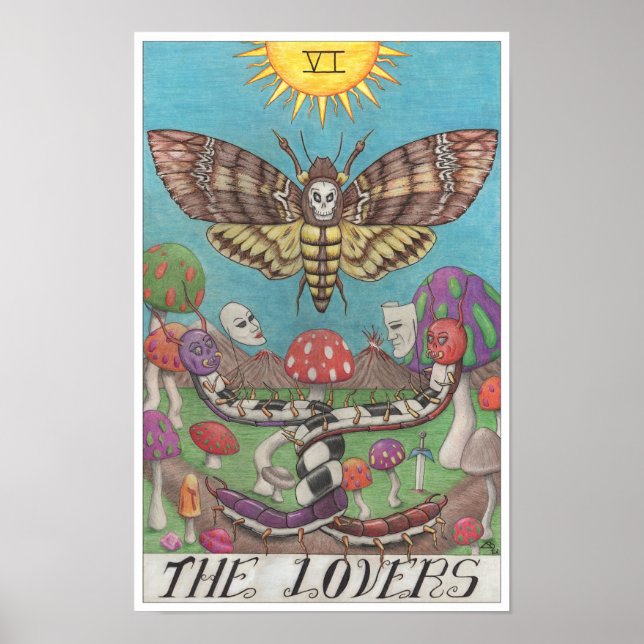 The Lovers tarot card Poster (Framsidan)