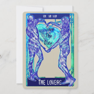 The Lovers Tarot: Spara datumet Inbjudningar