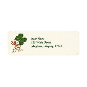 The Luck O The Irish Adressetiketter Returadress Etikett