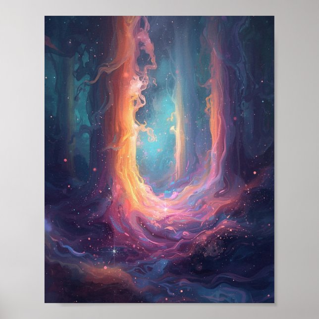 The Luminescent Gateway: A Celestial Convergence Poster (Framsidan)