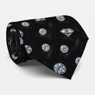 The Luxury Man   Formell svart slips med diamant h