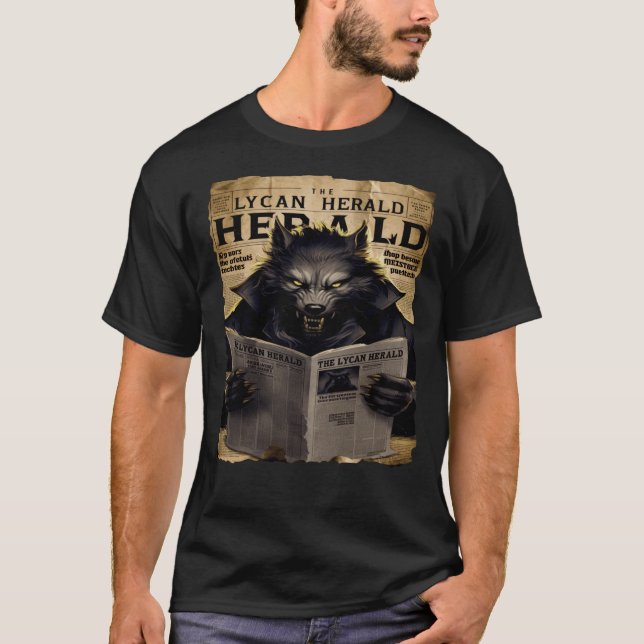 The Lycan Herald News Paper Edition T Shirt (Framsida)