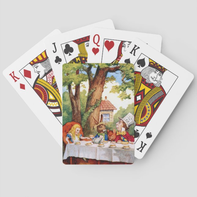 The Mad Hatter's Tea Party in Wonderland Kortlek (Baksidan)