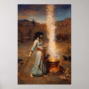 The Magic Circle av John William Waterhouse Poster