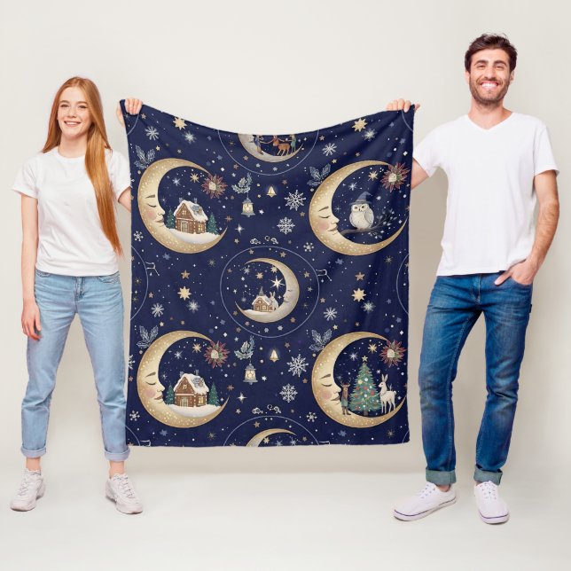 The Magical night before Christmas Fleecefilt (På plats)