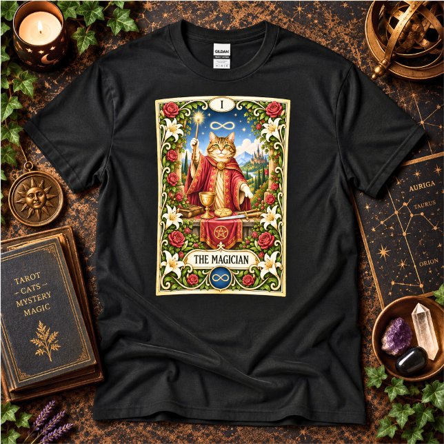 The Magician Katt Tarot - Kraft och Potential T Shirt (Skapare uppladdad)