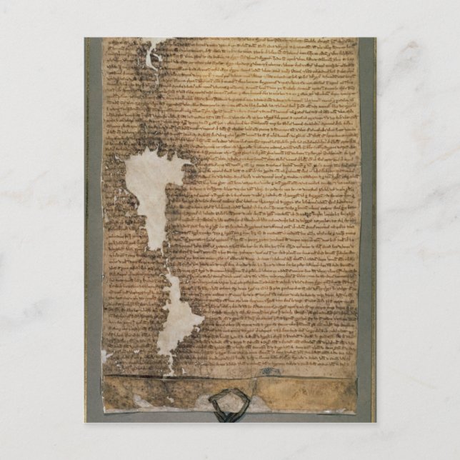 The Magna Carta of Freedom, tredje versionen Vykort (Framsida)