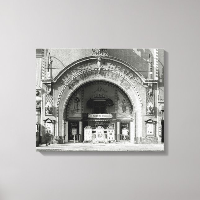 The Majestic Theatre, 1910 Canvastryck (Framsida)