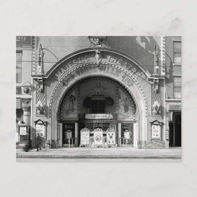 The Majestic Theatre, 1910 Vykort (Framsida)