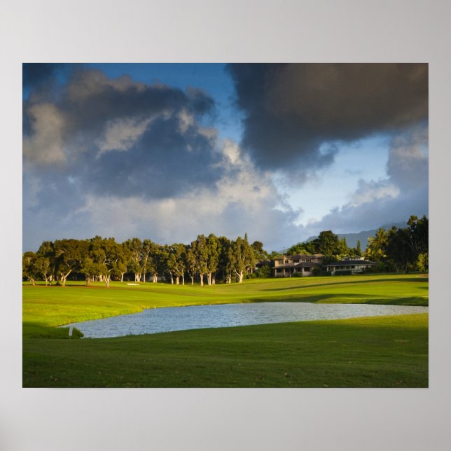 The Makai golfbanan i Princeville Poster (Framsidan)