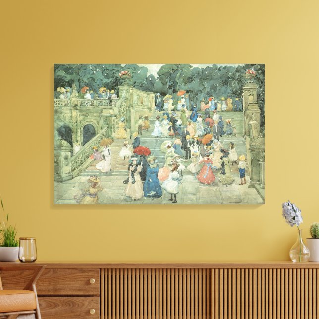 The Mall, Central Park av Maurice Prendergast Canvastryck (Insitu (Vardagsrum))