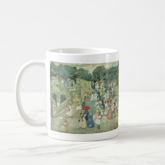 The Mall, Central Park av Maurice Prendergast Kaffemugg (Vänster)