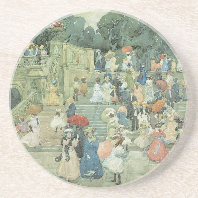 The Mall, Central Park av Maurice Prendergast Underlägg (Framsidan)