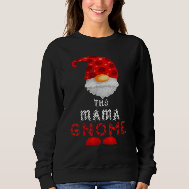 The Mama Gnome Artsy Matching Family Christmas Paj T Shirt (Framsida)