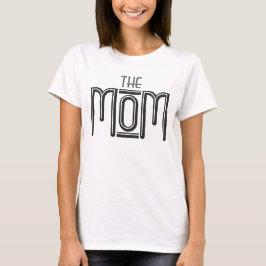 "The" Mamma Funny Black White Typography T-shirt