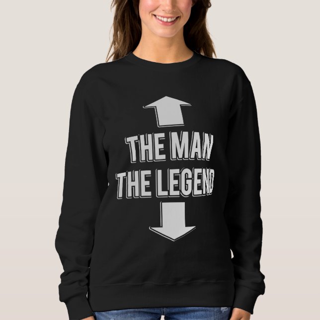 The Man Arrrow Face The Legend Arrow Crotch T Shirt (Framsida)