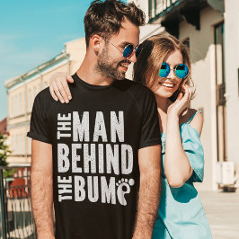 The Man Behind The Bump Funny New Father T Shirt