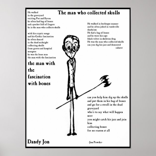 The Man Who Collected Skulls Poster (Framsidan)