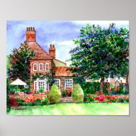 The Manor House York av Farida Greenfield Poster