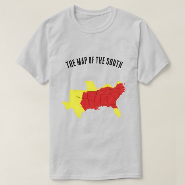 The Map of the South T Shirt (Design framsida)