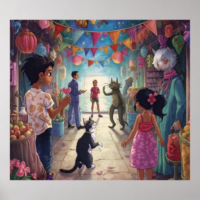 The Market Between Worlds Poster (Framsidan)