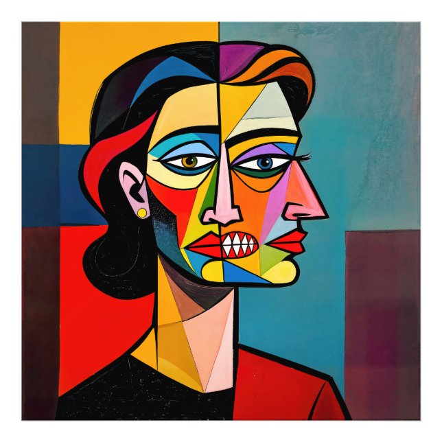 The Mask and the Monster - Portrait of a Deceiver Fototryck (Framsidan)