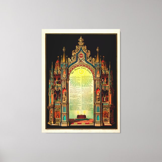 The Masons's Lord's Prayer (1892) Canvastryck (Framsida)