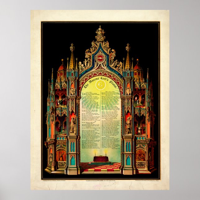 The Masons's Lord's Prayer (1892) Poster (Framsidan)