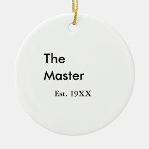 The Master chef namn est år datum man kung titel Julgransprydnad Keramik