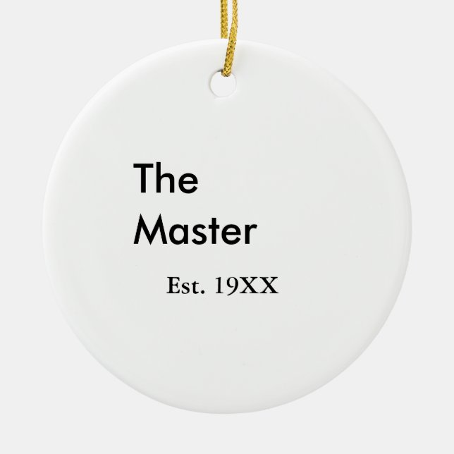 The Master chef namn est år datum man kung titel Julgransprydnad Keramik (Framsidan)