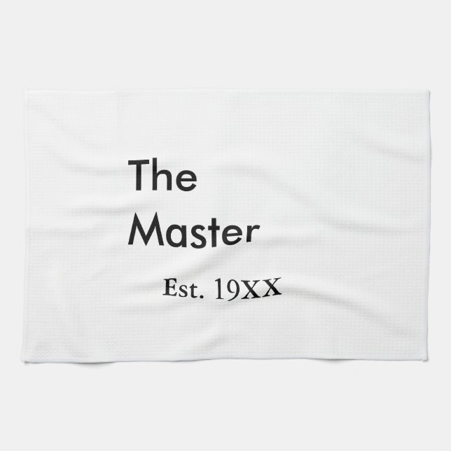 The Master chef namn est år datum man kung titel Kökshandduk (Horisontell)