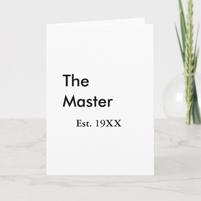 The Master chef namn est år datum man kung titel Kort (Framsida)