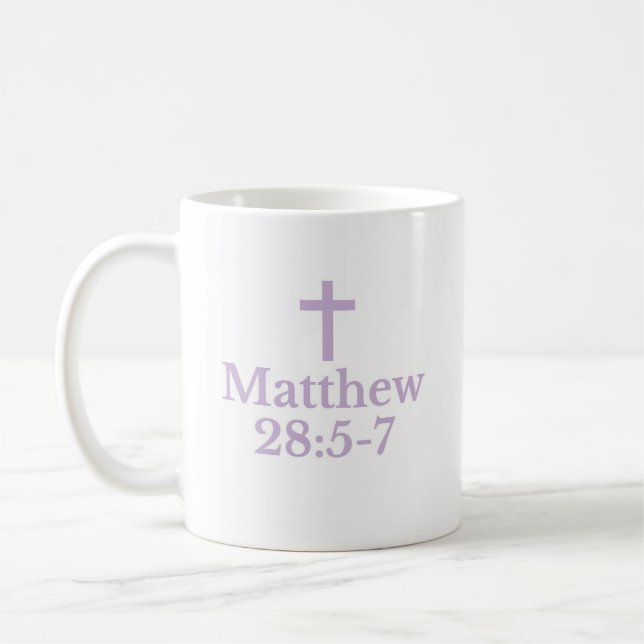 The Matthew 28:5-7 Mug Kaffemugg (Vänster)