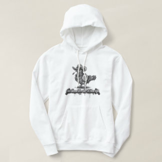 The Maverick Pigeon: 3D Graffiti Monochrome Hoodie