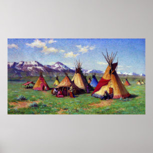 The Medicine Teepee Joseph Henry Sharp 1903 Poster