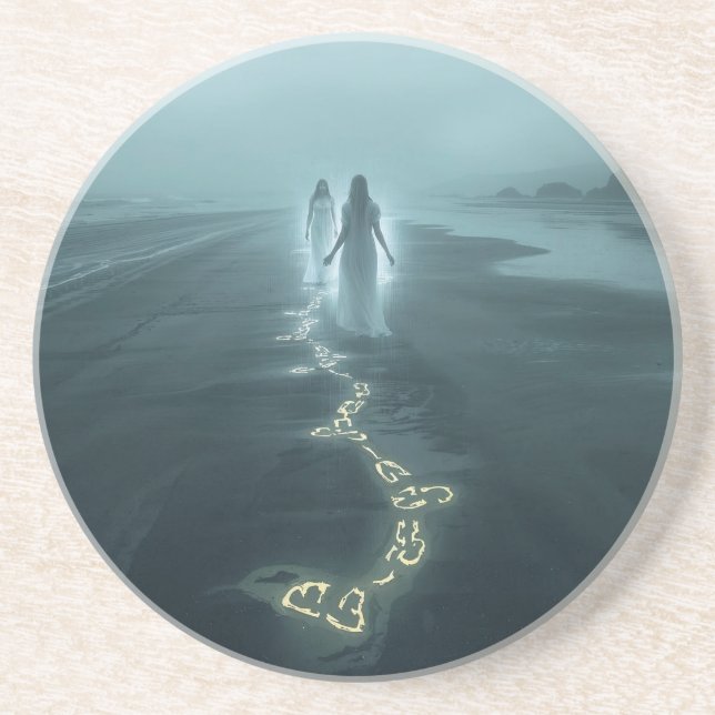 The Meeting on the Misty Shore Underlägg (Framsidan)