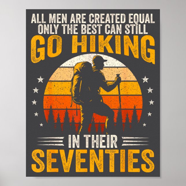 The Men Still Go Hiking In Their Seventies Funny H Poster (Framsidan)